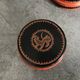 Asia decor animal paint decor of animal paint orange/black indoor laqué