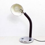 Chrome metal desk or side lamp