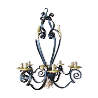 Wrought iron chandelier