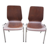 pair of vintage chairs against thermoformed plate
