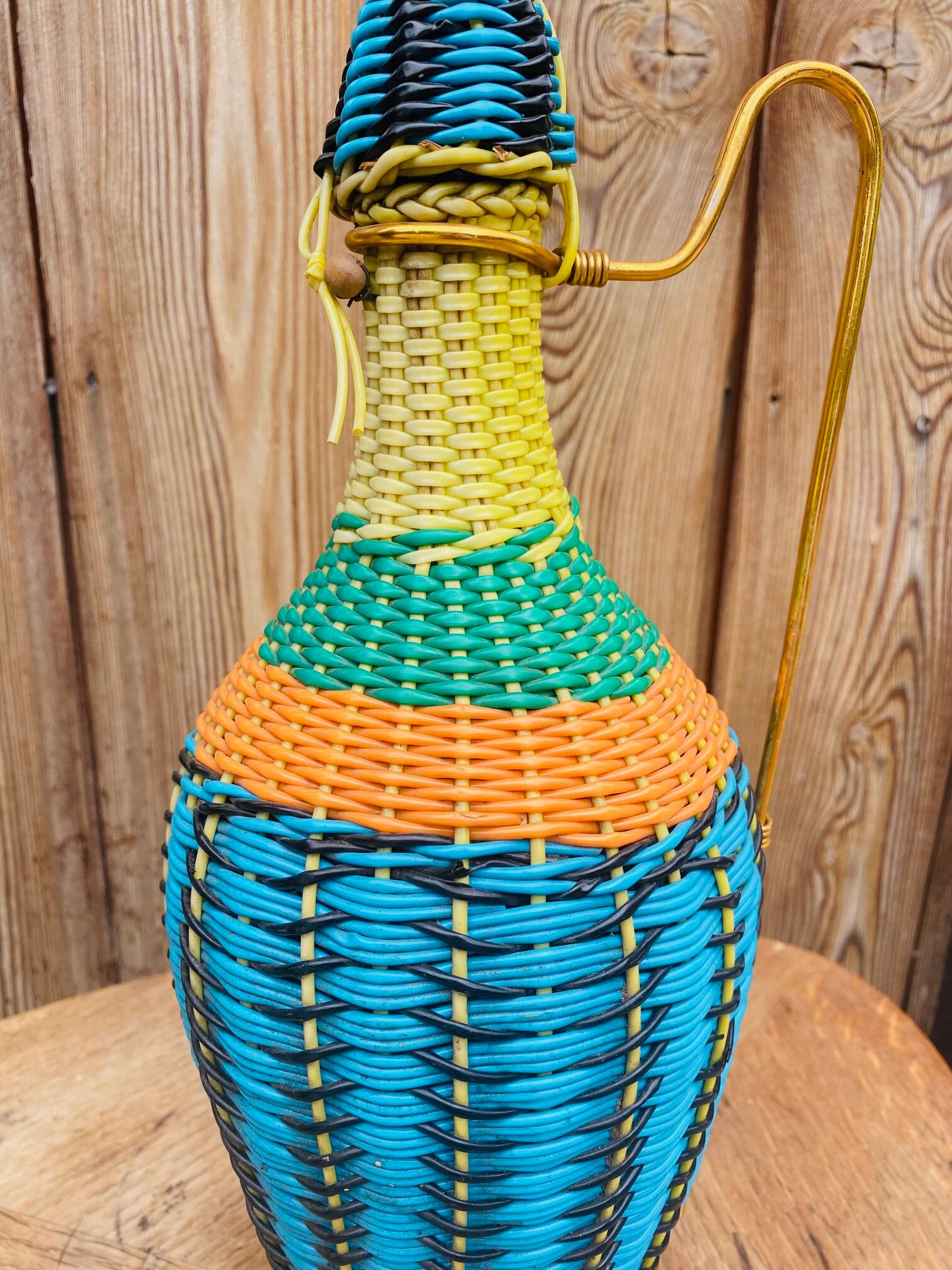 Demijohn scoubidou 60s
