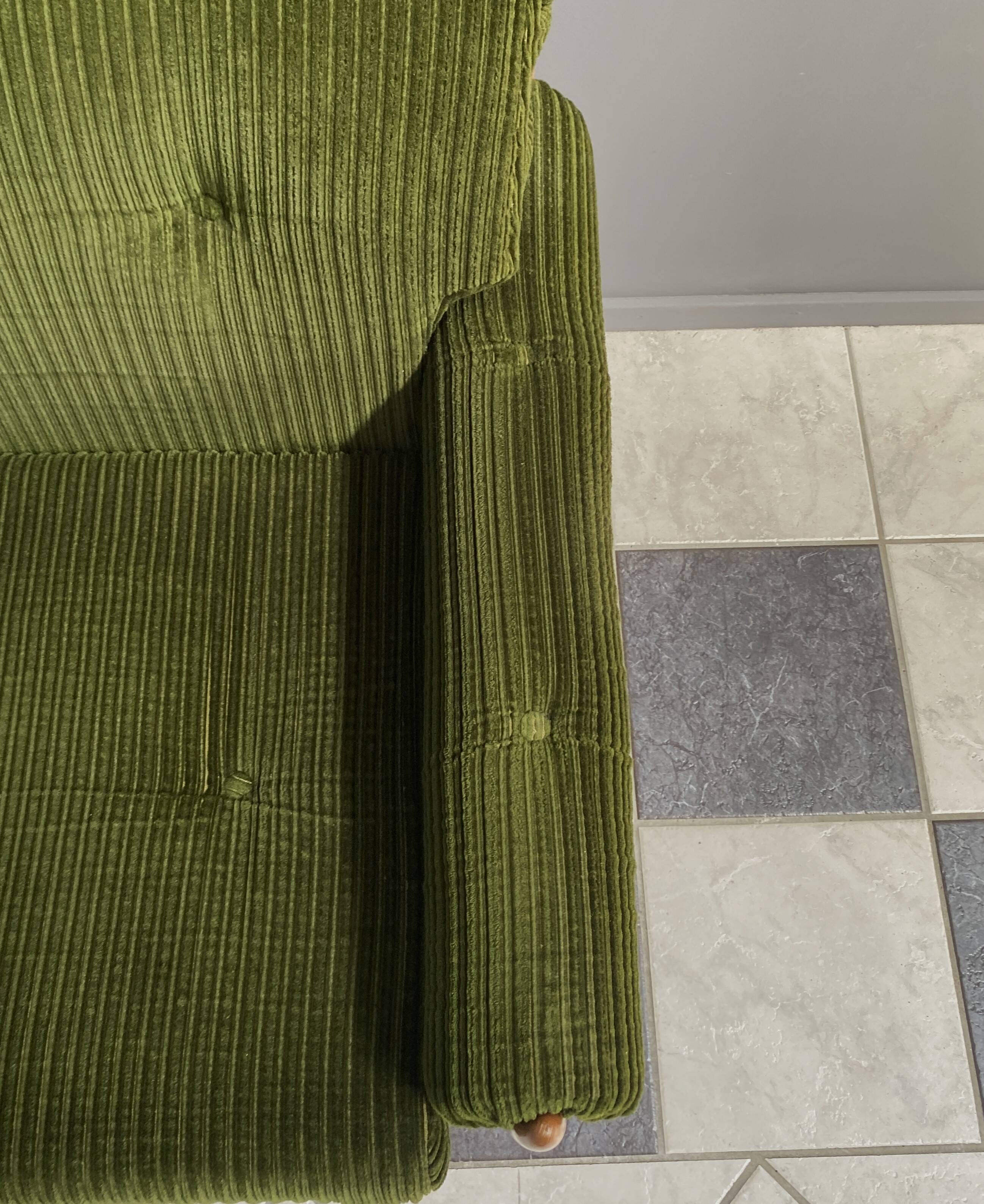 Set of 2 green relax chairs 1960s