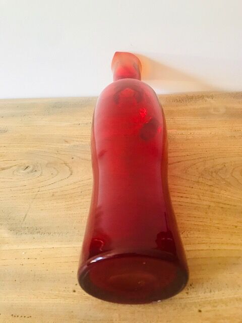 Red amfora jug vase pitcher by Professor Zbigniew Horbowy