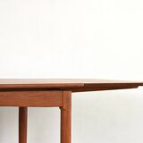 Mid-Century Danish Teak Extendable Dining Table, 1960s.
