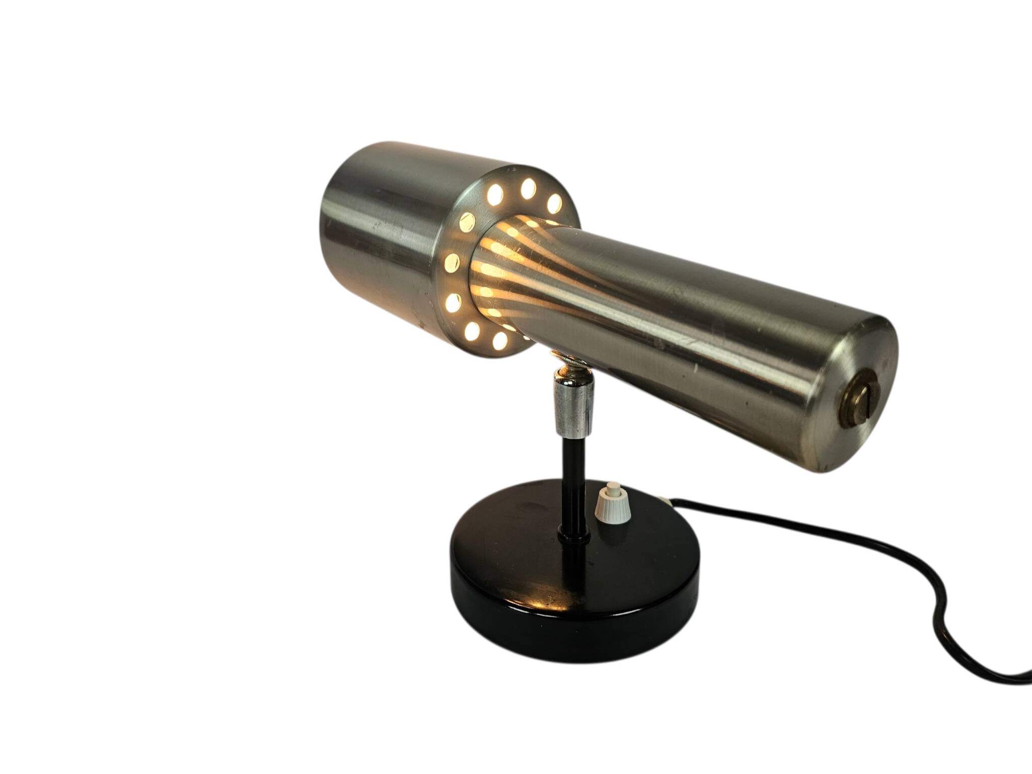 Koch & Lowy - wall spotlight - Stainless Steel - Space Age lighting - Ameri