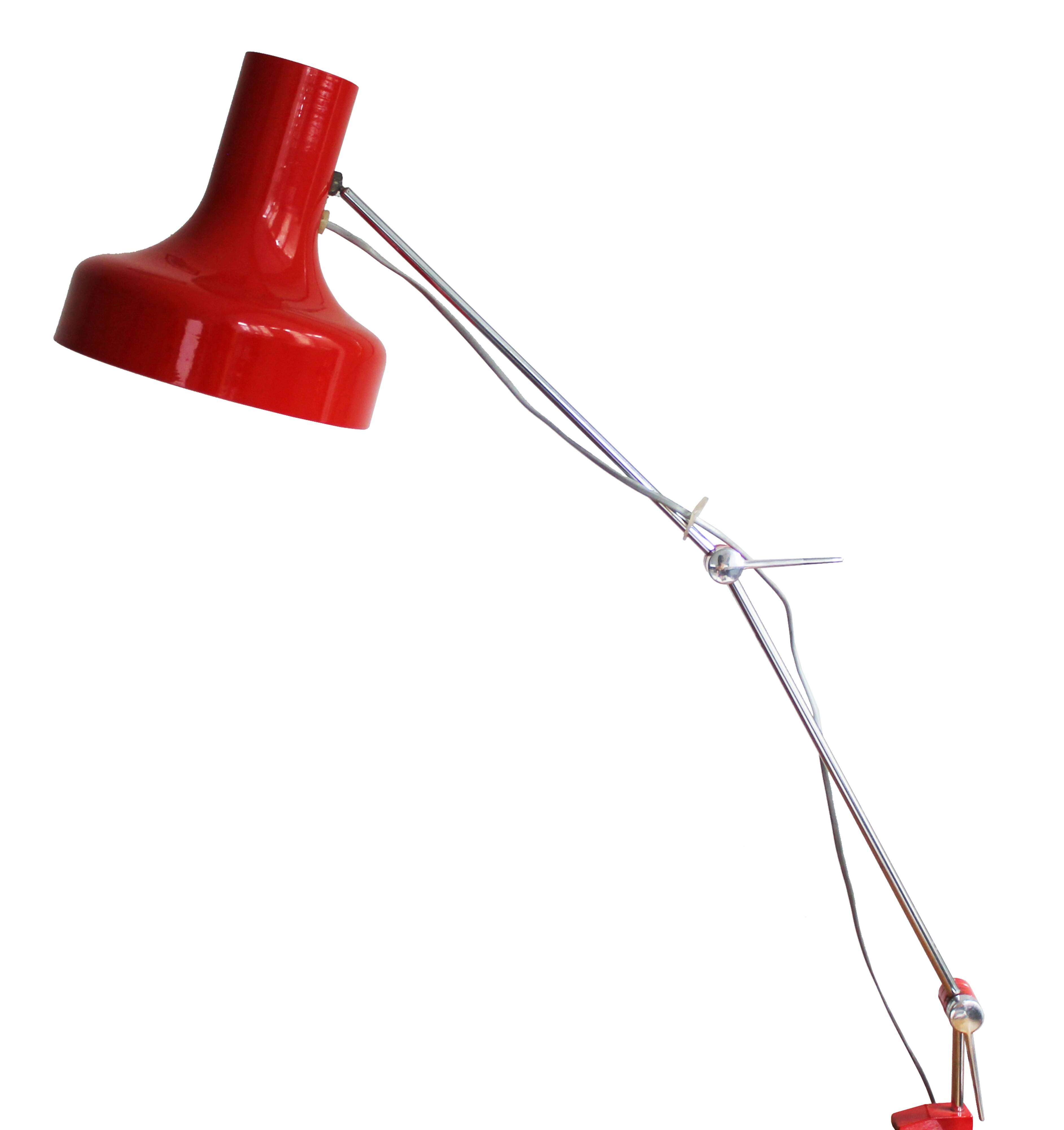 1960's Architects desk lamp by Josef Hurka for Napako