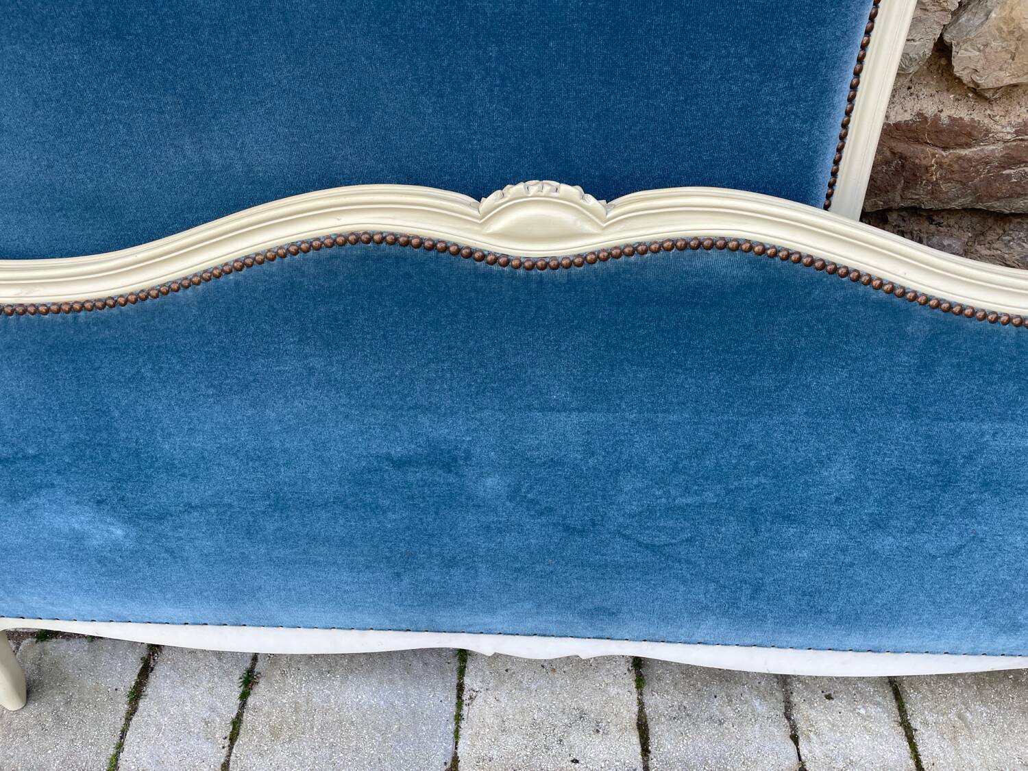 Louis XV upholstered bed