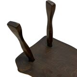 Mid-Century Organic Wooden Side Tables, circa 1960's wabi sabi brutalist