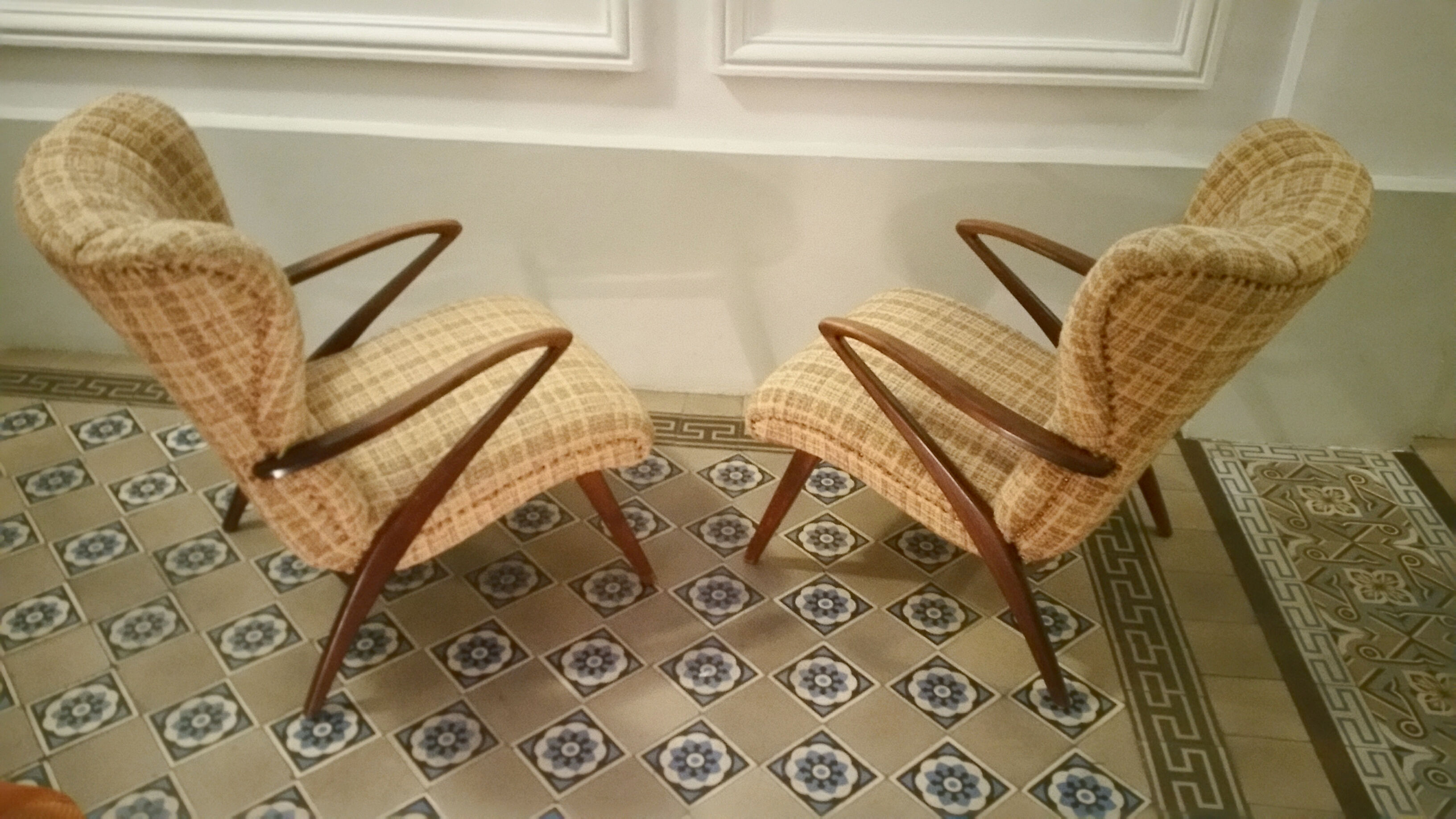 Pair of Chair Zig Zag vintage 50 60 year