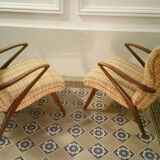 Pair of Chair Zig Zag vintage 50 60 year
