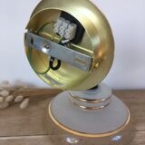 Vintage globe wall lamp in glass and brass base