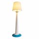 Set of 2 rare Kostka totem table lamps / epoxy / France 1980s
