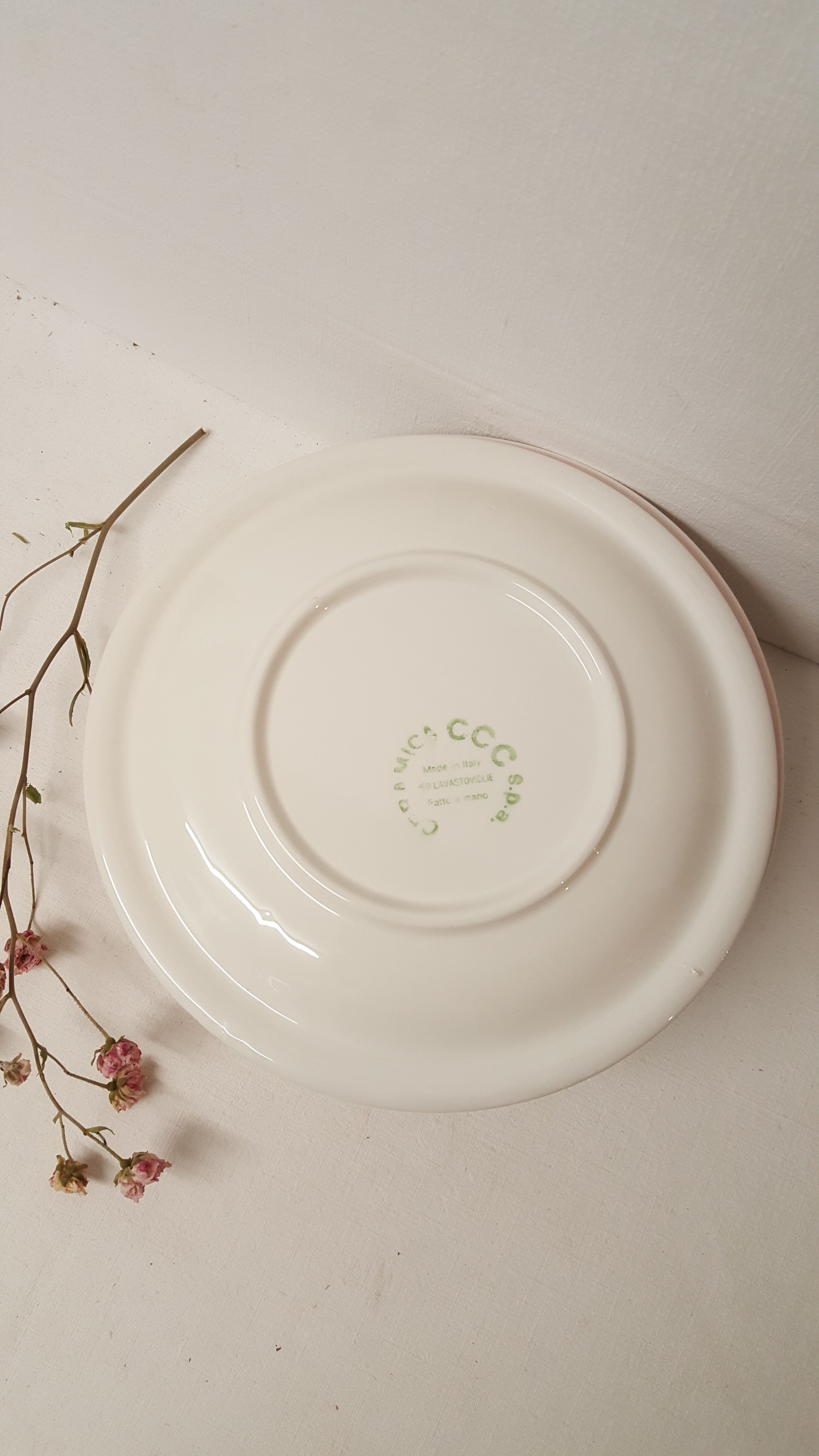 Set of 6 vintage dessert plates, Ceramica CCC, Italy