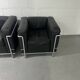 Paire de fauteuils LC2 Le Corbusier édition Cassina vintage