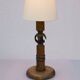 Large pine table lamp by Uno & Östen Kristiansson for Luxus, Sweden