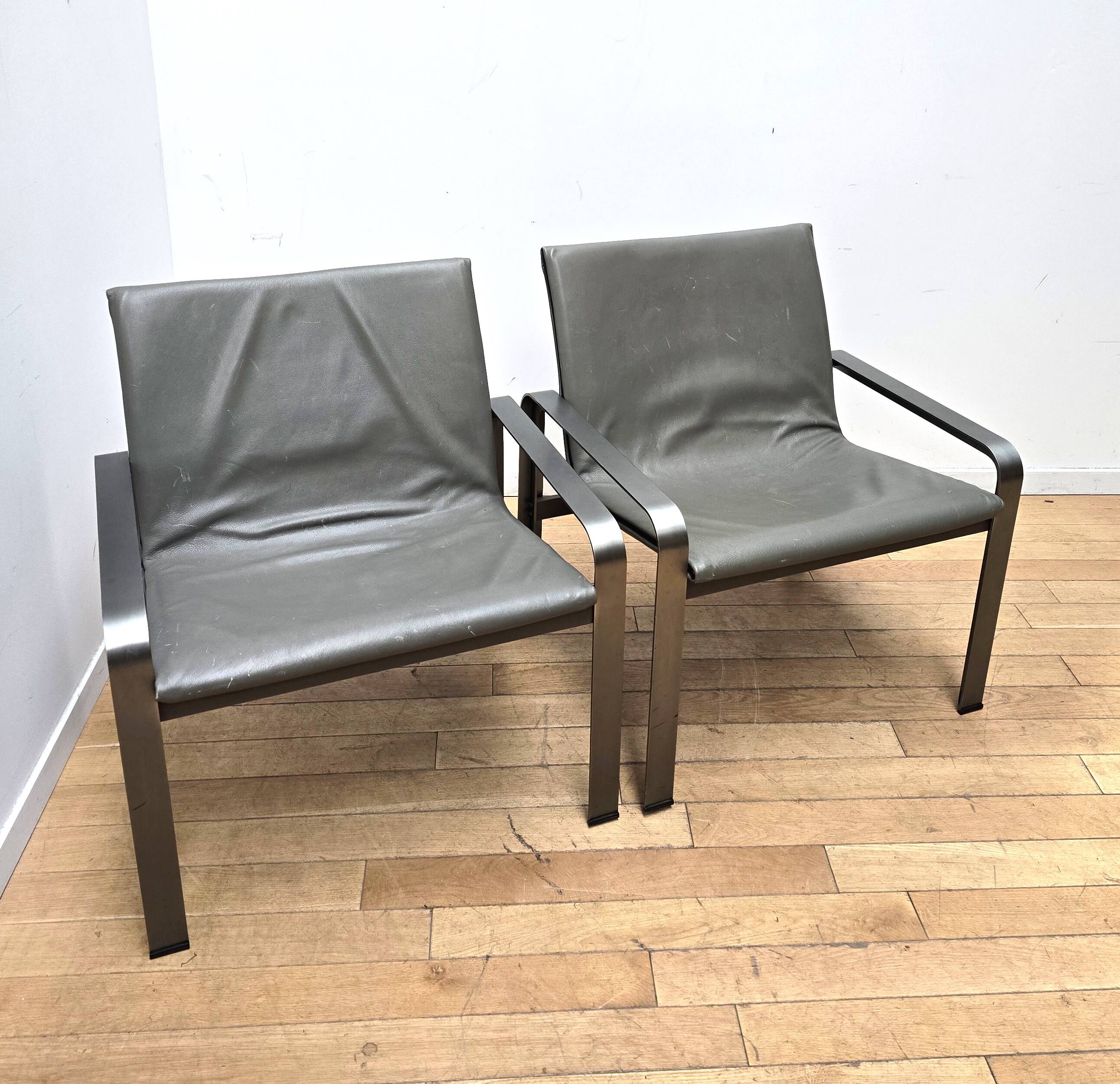 Pair of Lounge Chairs, J. Toussaint