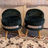 MINI CHAIRS in wood and velvet