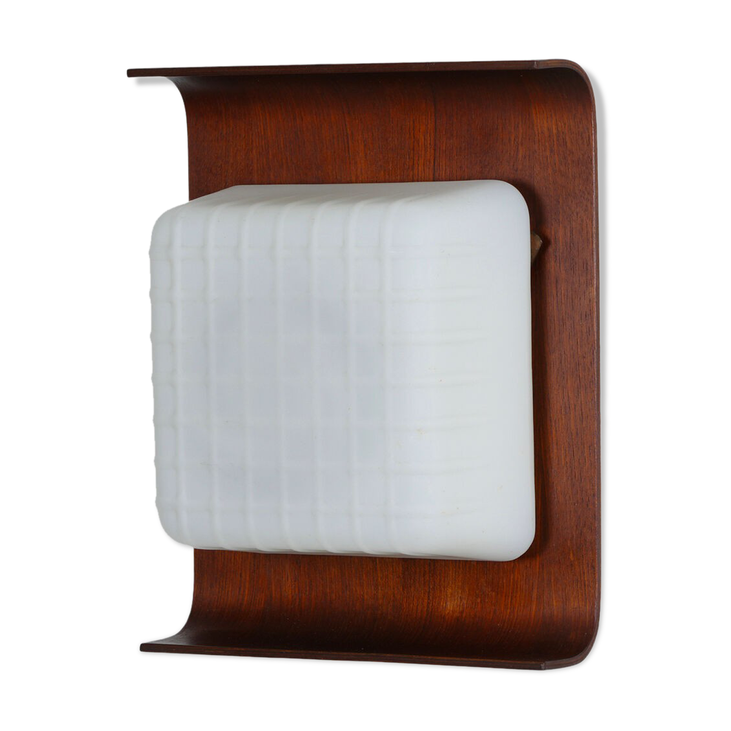 Scandinavian wall lamp Goffredo Reggiani in teak circa 1960