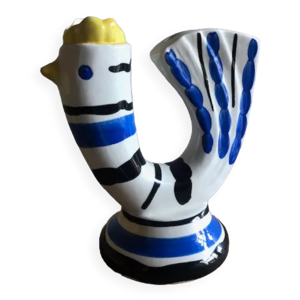 Pique fleur céramique - coq