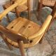 Set of 4 solid pine seats by Rainer Daumiller