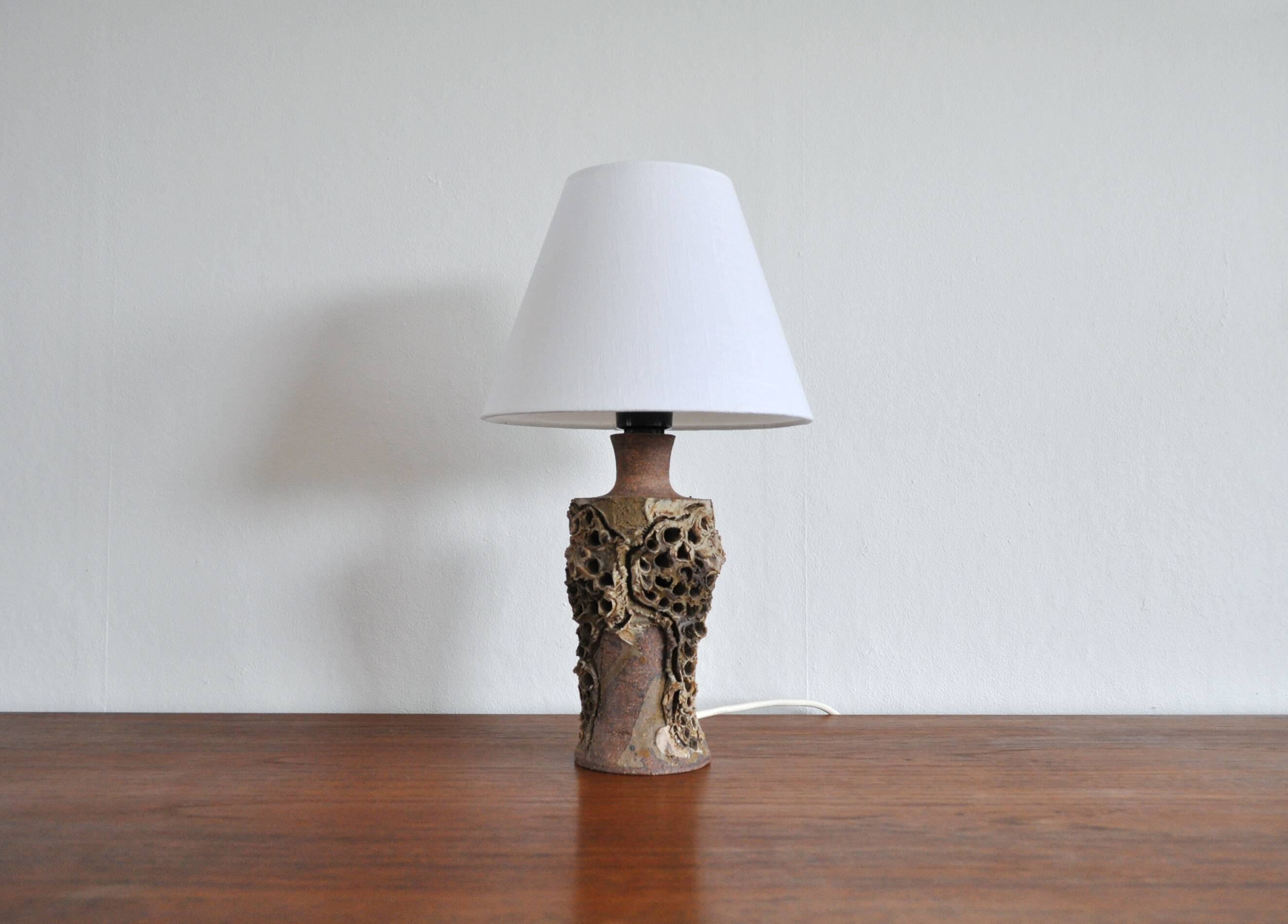 Unique Bodil Marie Nielsen Danish Modern Ceramic Table Lamp, 1960s