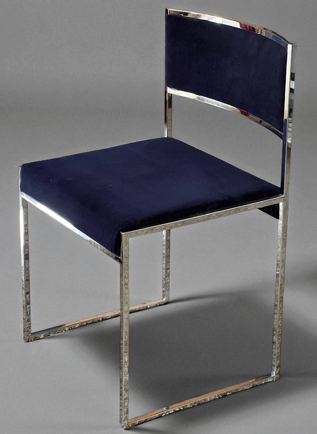 Set of 4 chairs and 2 armchairs model SQ by Willy Rizzo 1970