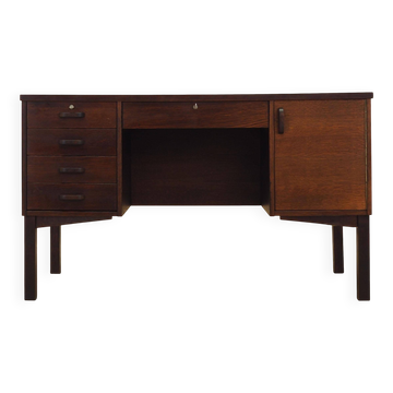 Bureau en chêne, design danois, années 1970, fabriqué au Danemark