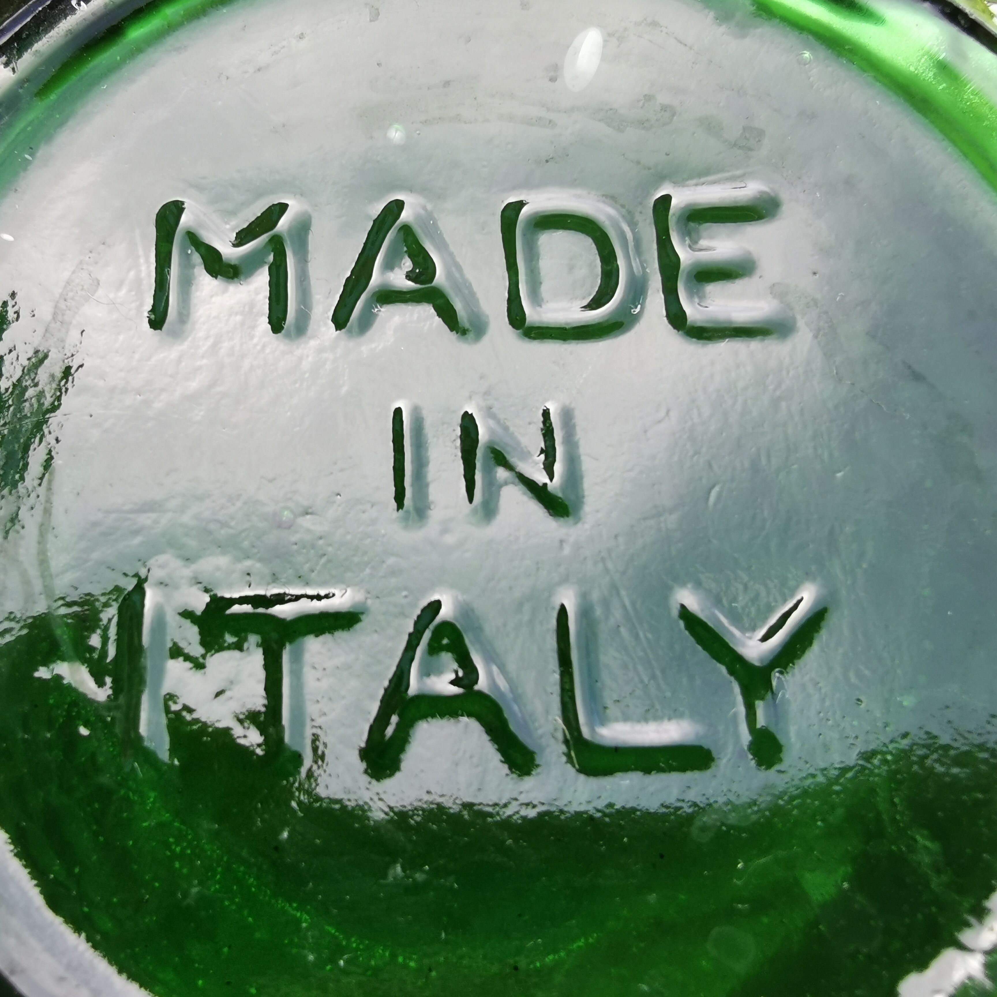 Italian glass bottles