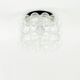 Transparent Bubble Glass Ceiling Light by Helena Tynell for Limburg, 1960s