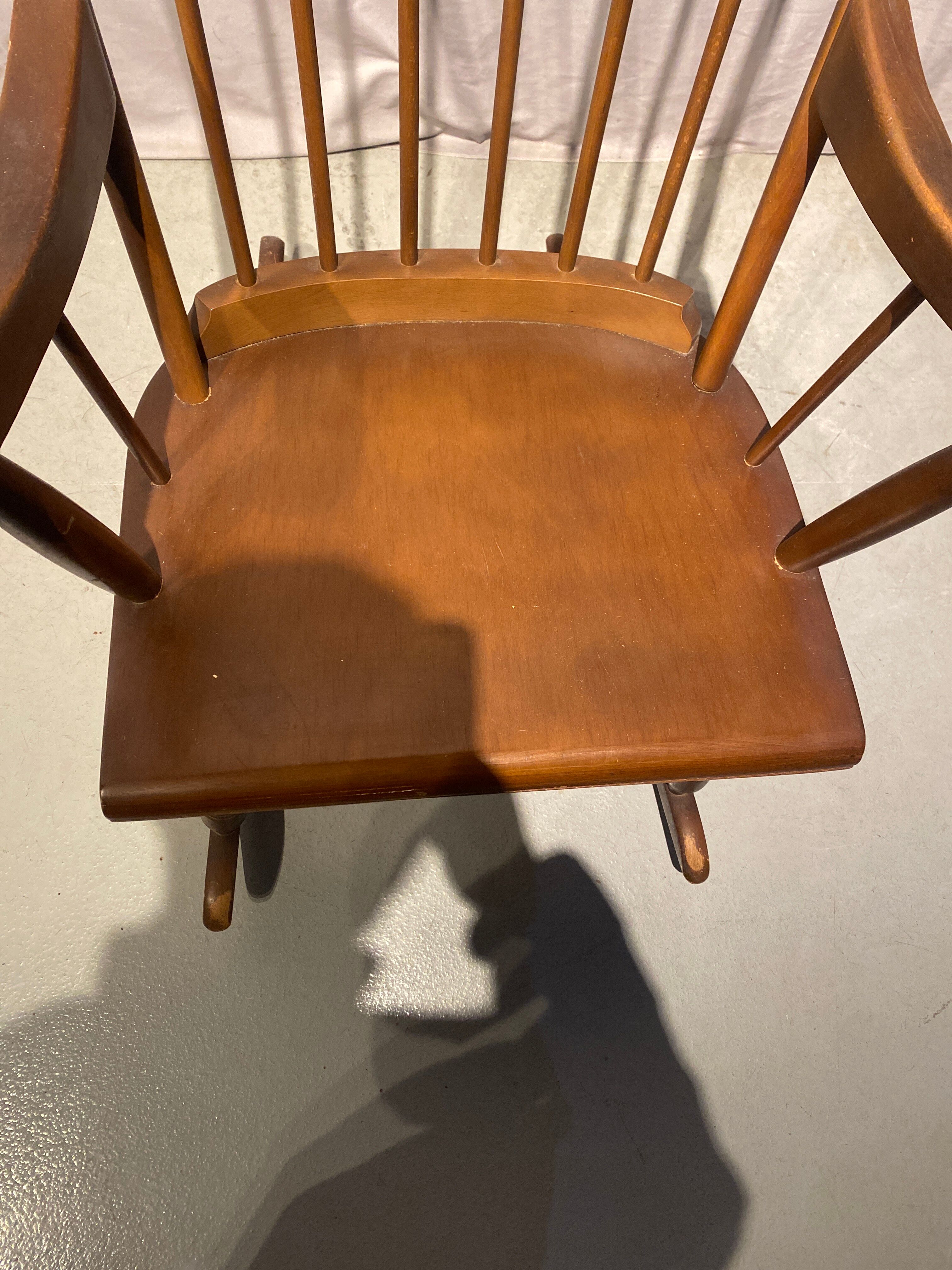 Vintage style wooden rocking chair