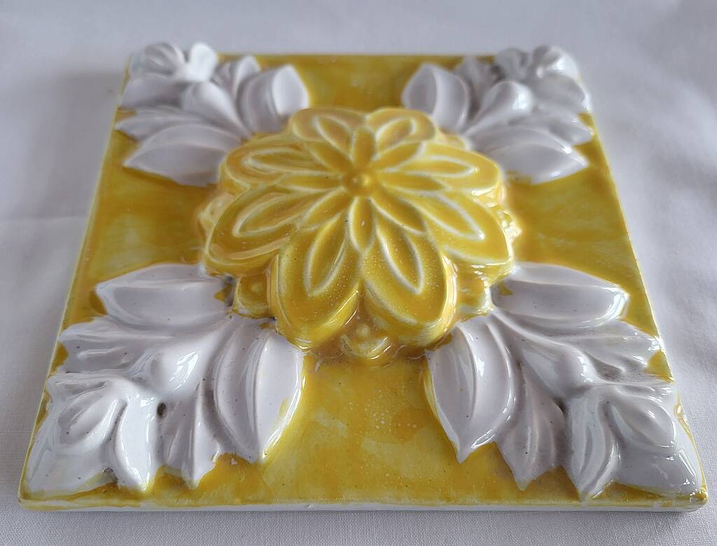 Handmade Embossed Portuguese Art Tile