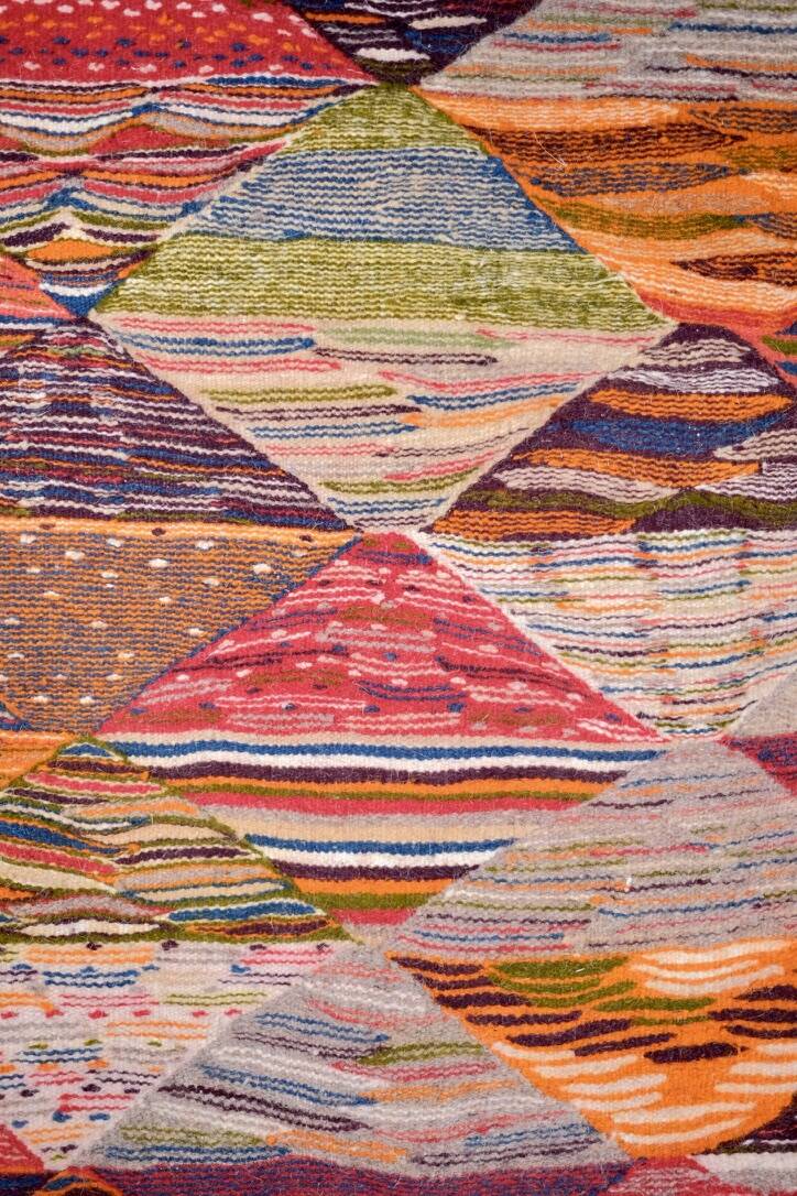Kilim berbère multicolore, Maroc