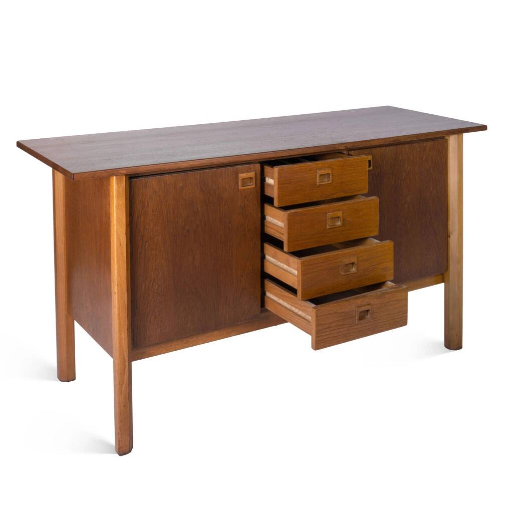 Scandinavian style wooden chest of drawers from the 1960s