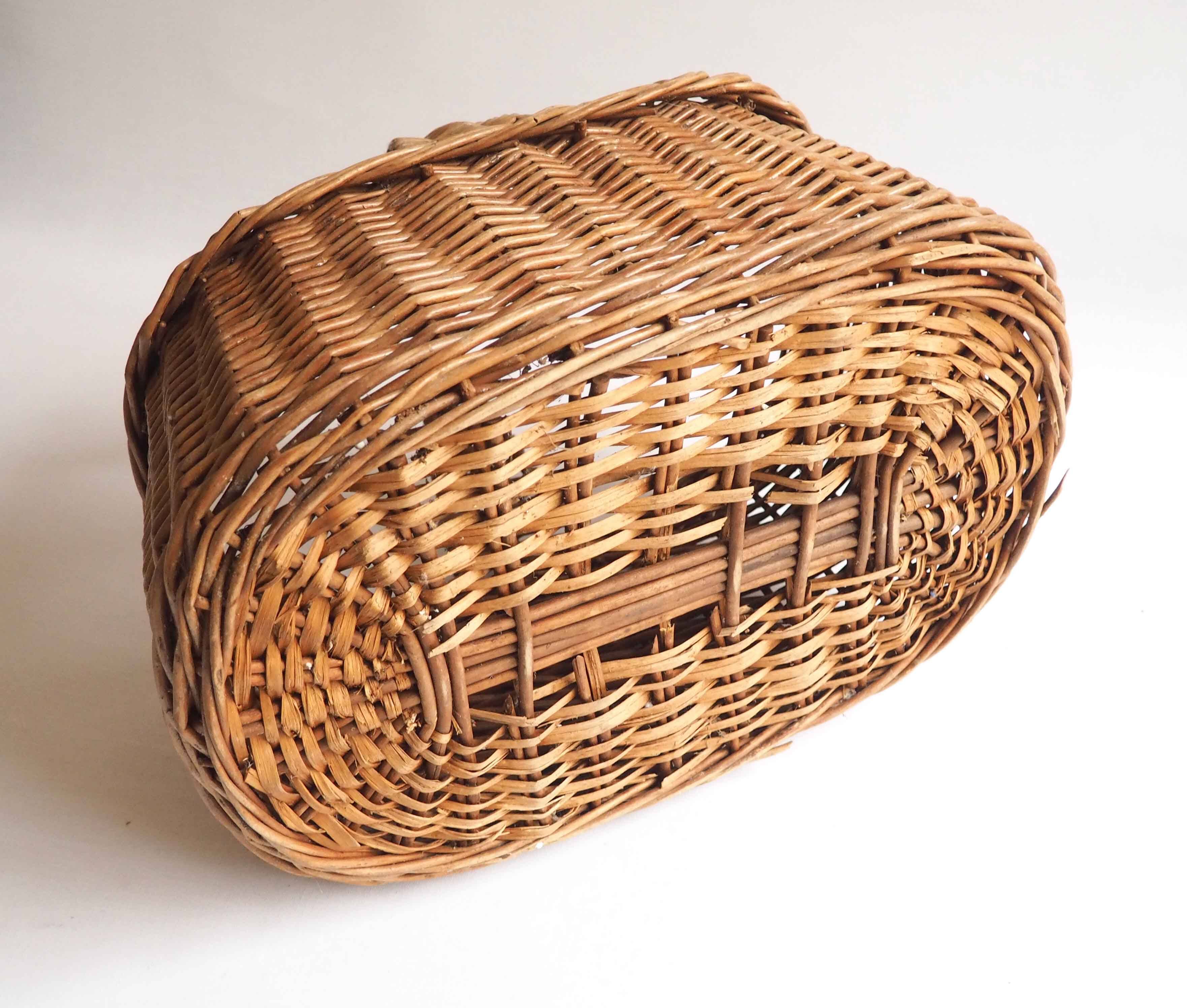 Old rattan basket