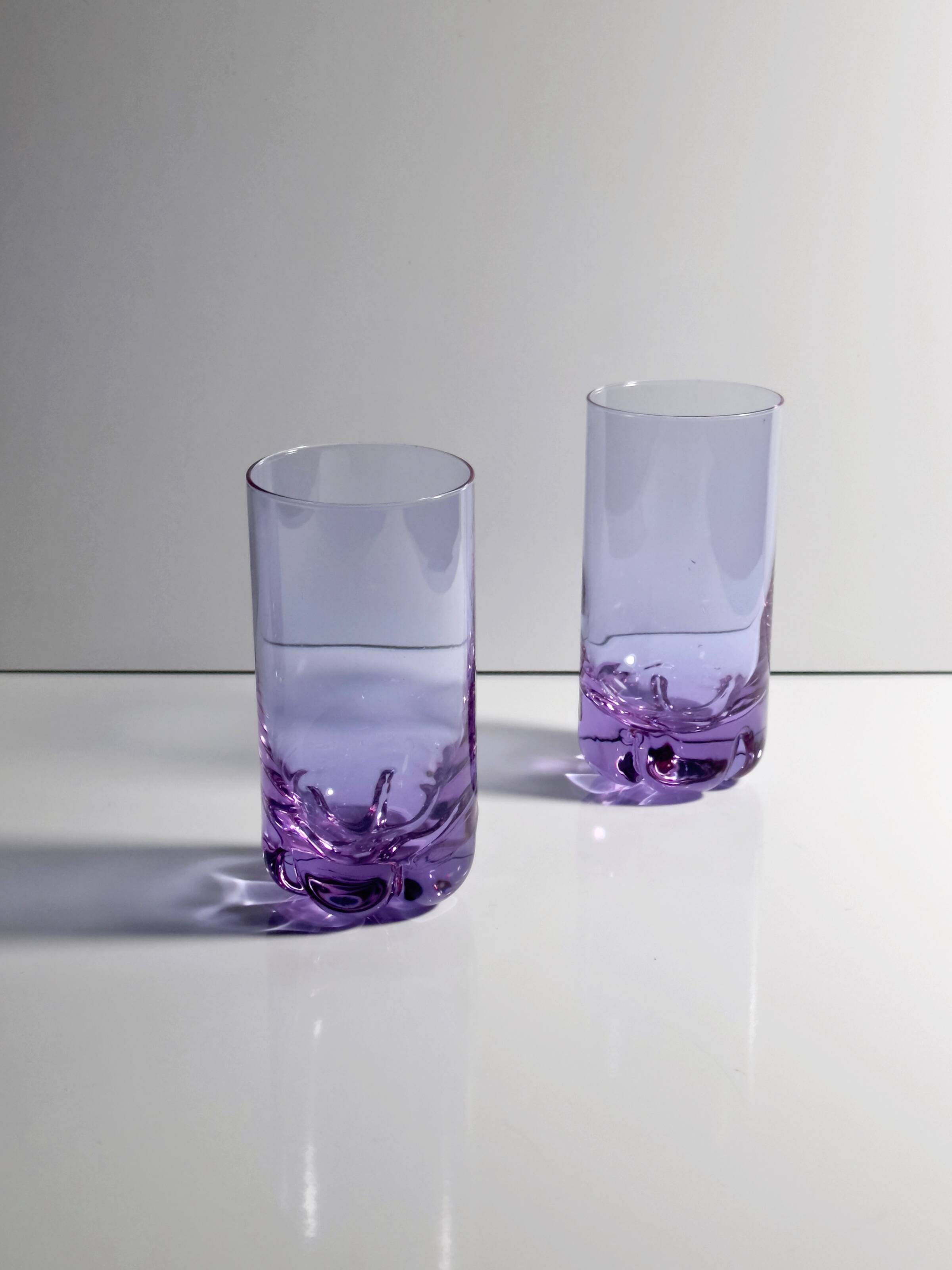 4 Alexandrite Glasses - Italy 1970s
