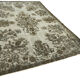 Handmade hi-low pile oriental grey rug, 1980s, 206 cm x 297 cm