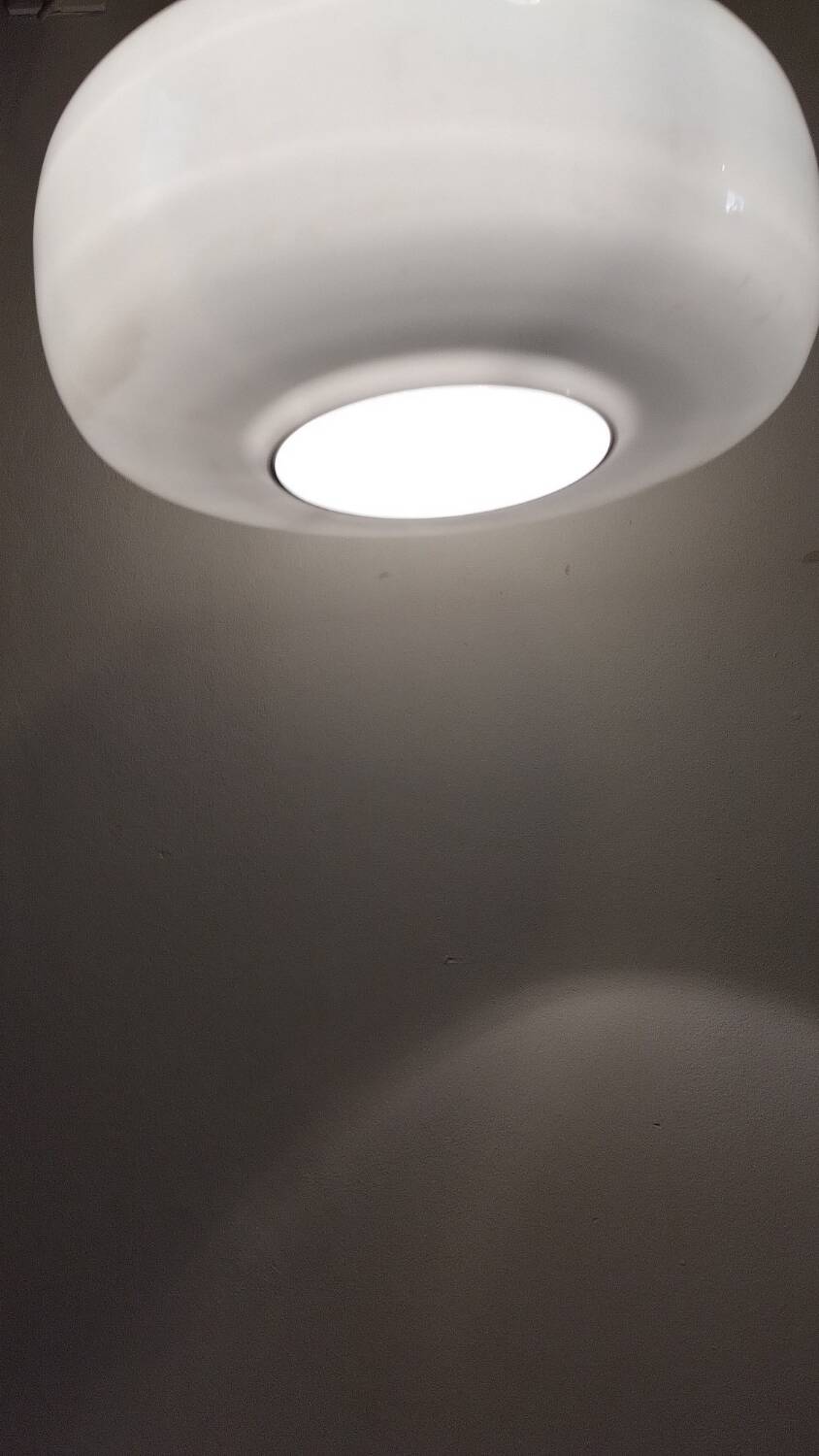 50s grey opaline pendant light