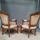 Pair of Louis XV style armchairs