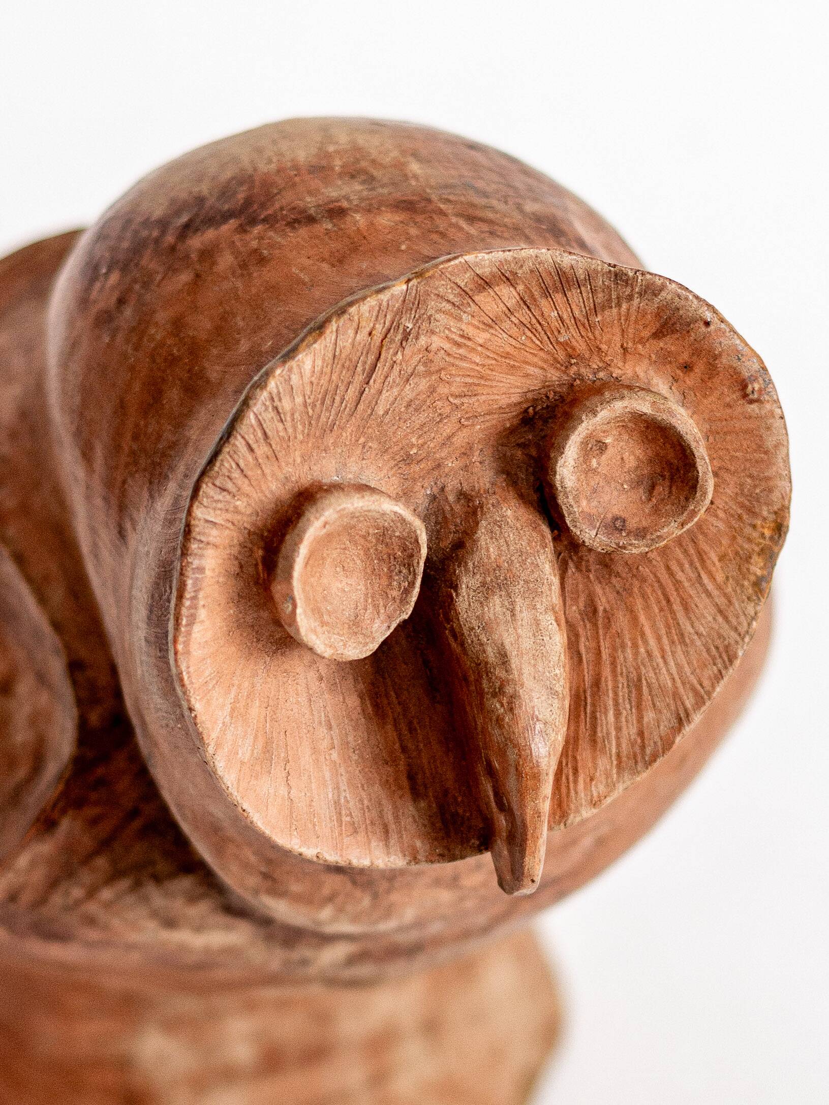 Terracotta owl, anonymous work, circa 1960s