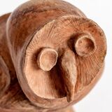 Terracotta owl, anonymous work, circa 1960s