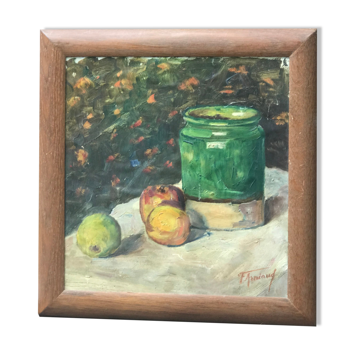 Painting still life with fruit