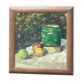 Painting still life with fruit