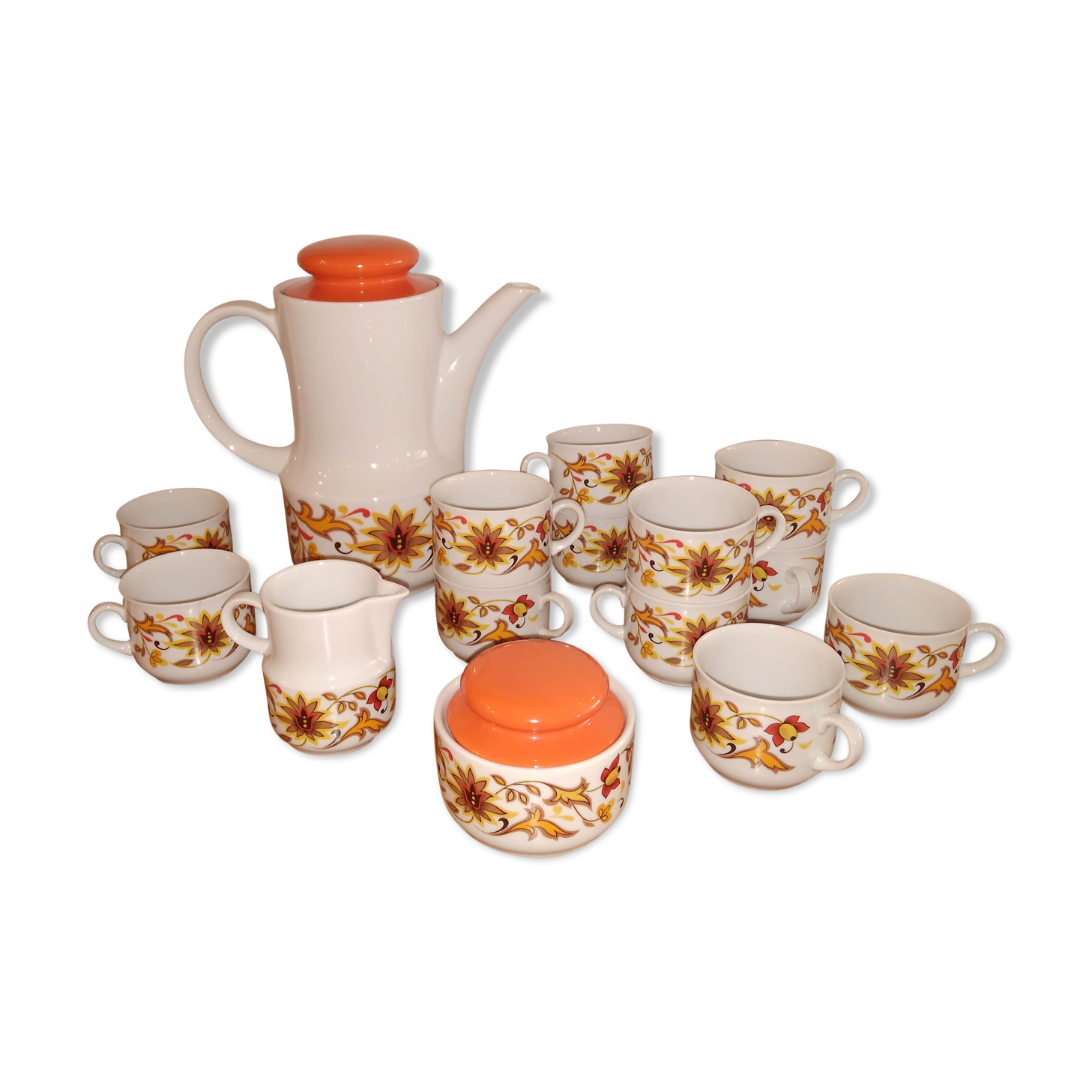 Coffee service of the 70s Bavaria porcelain
