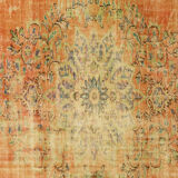 Anatolian handmade vintage rug 269 cm x 180 cm