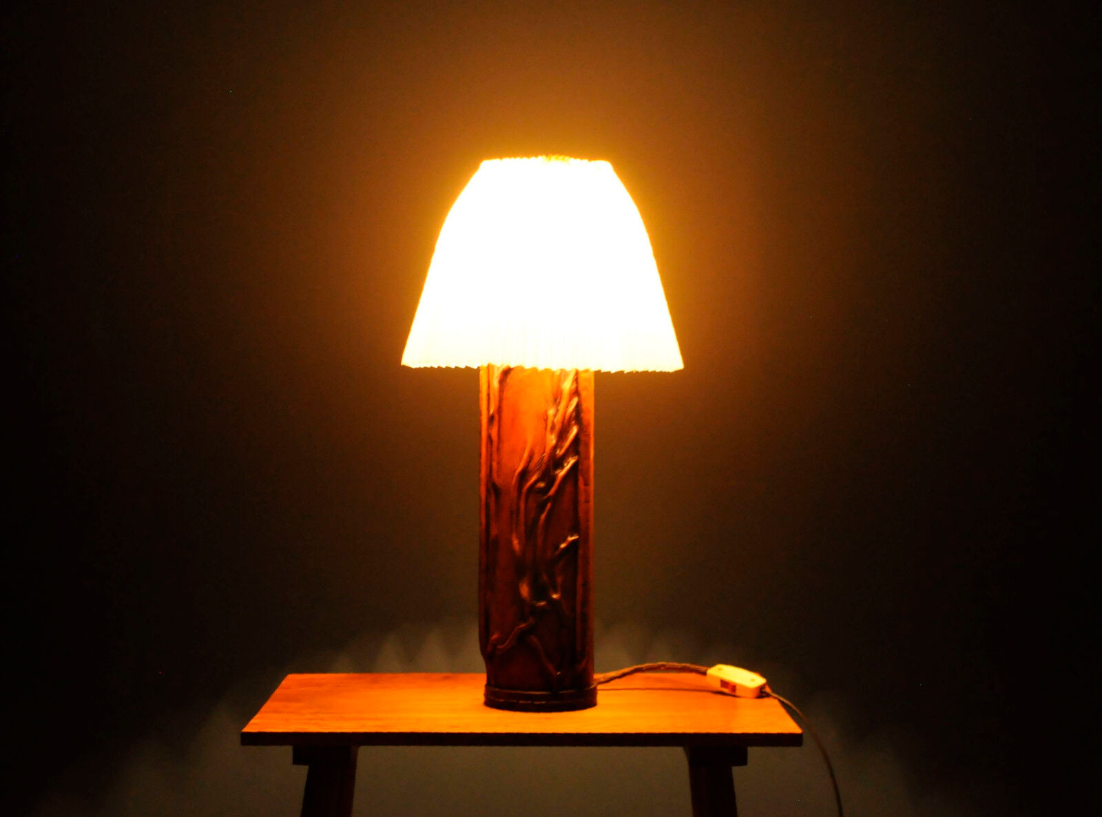 Large leather cabinet lamp