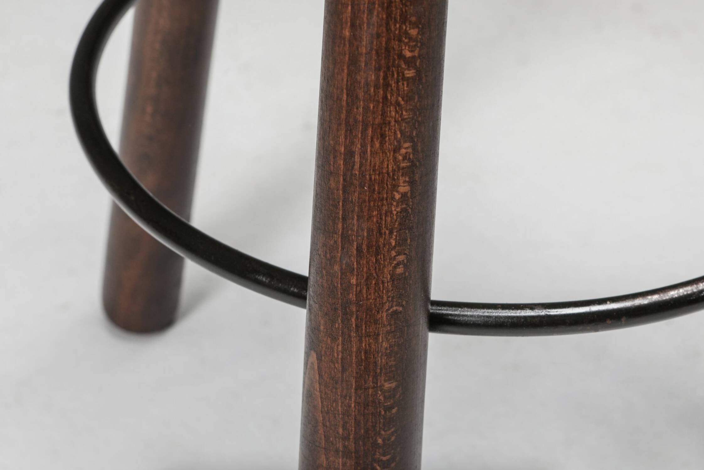 4 bar stools by Sergio Rodrigues, Brazilian design, circa 1970