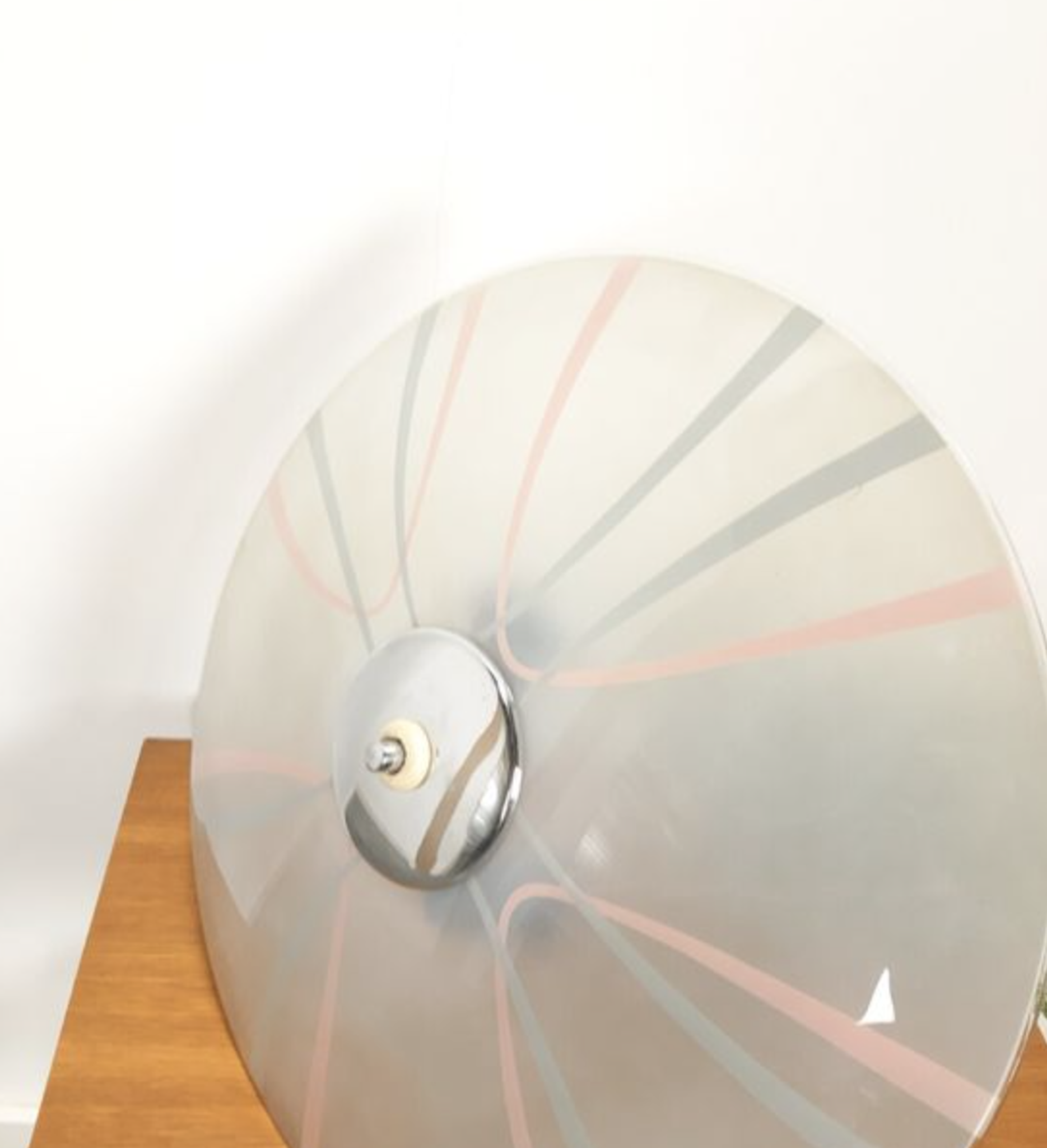 Suspension lamp vintage design glass Zukov