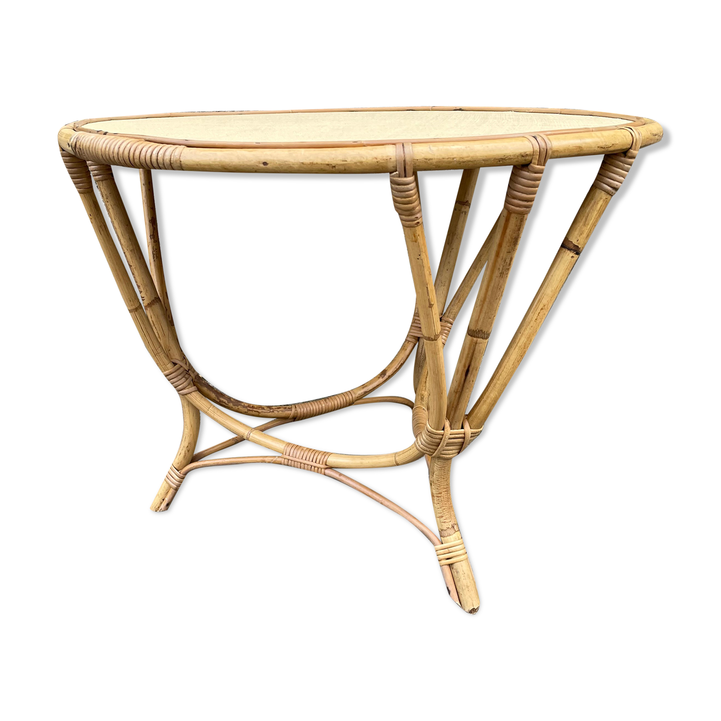 Rattan coffee table