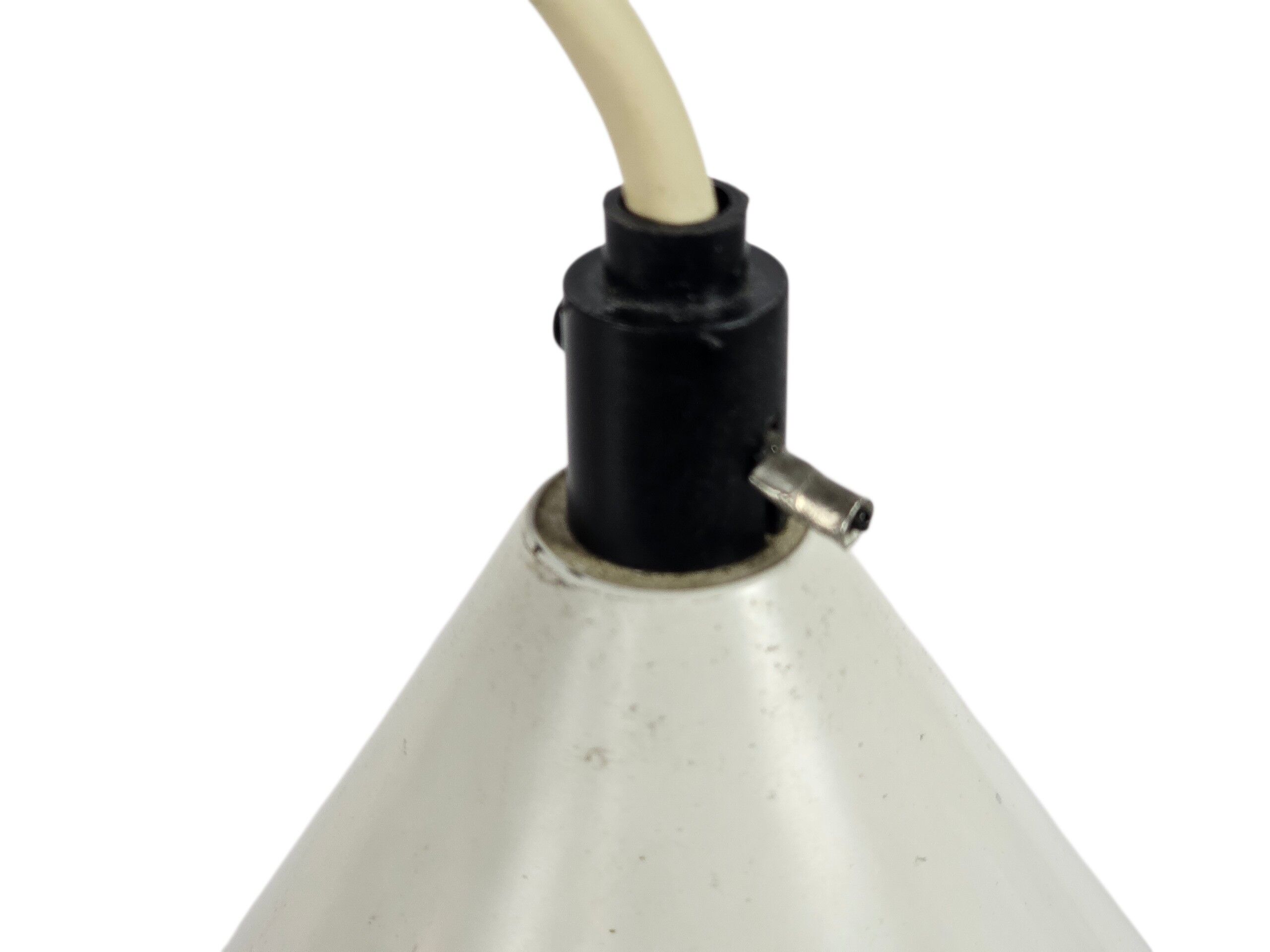Lampe à pendentif conique minimaliste vintage - style billard Louis Poulsen - années 70