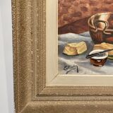 Tableau Nature morte à la pastèque milieu XX siècle